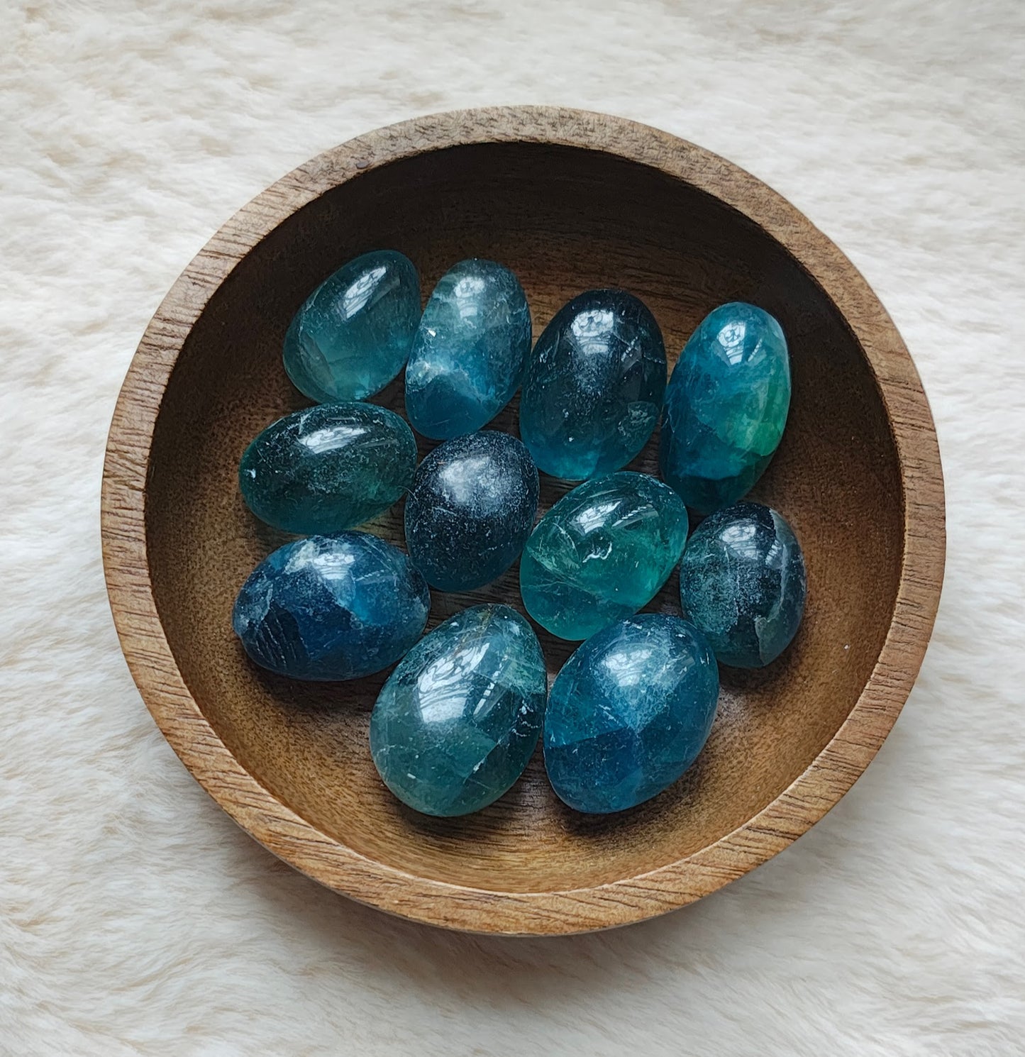 Fluorite Bleue - Pierre roulée