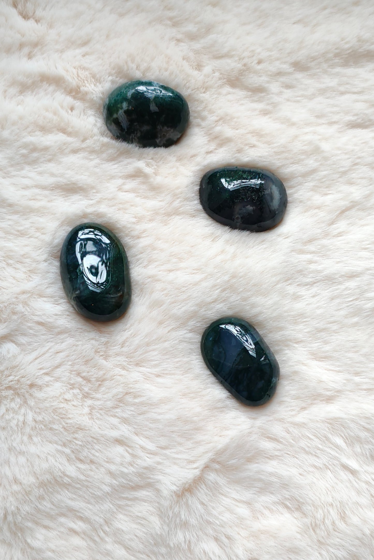 Agate Mousse - Pierre roulée