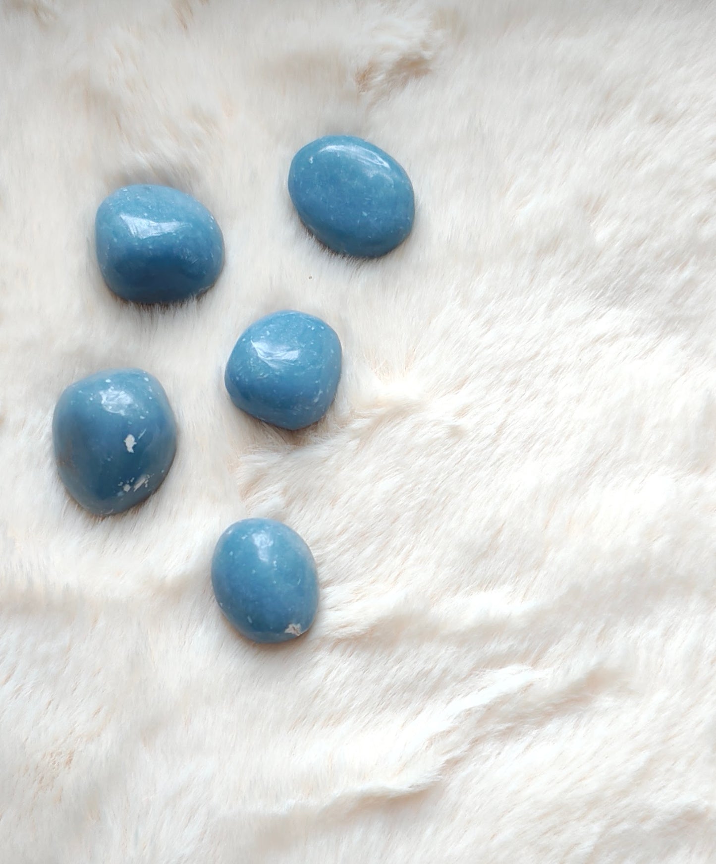 Angélite - Pierre Roulée