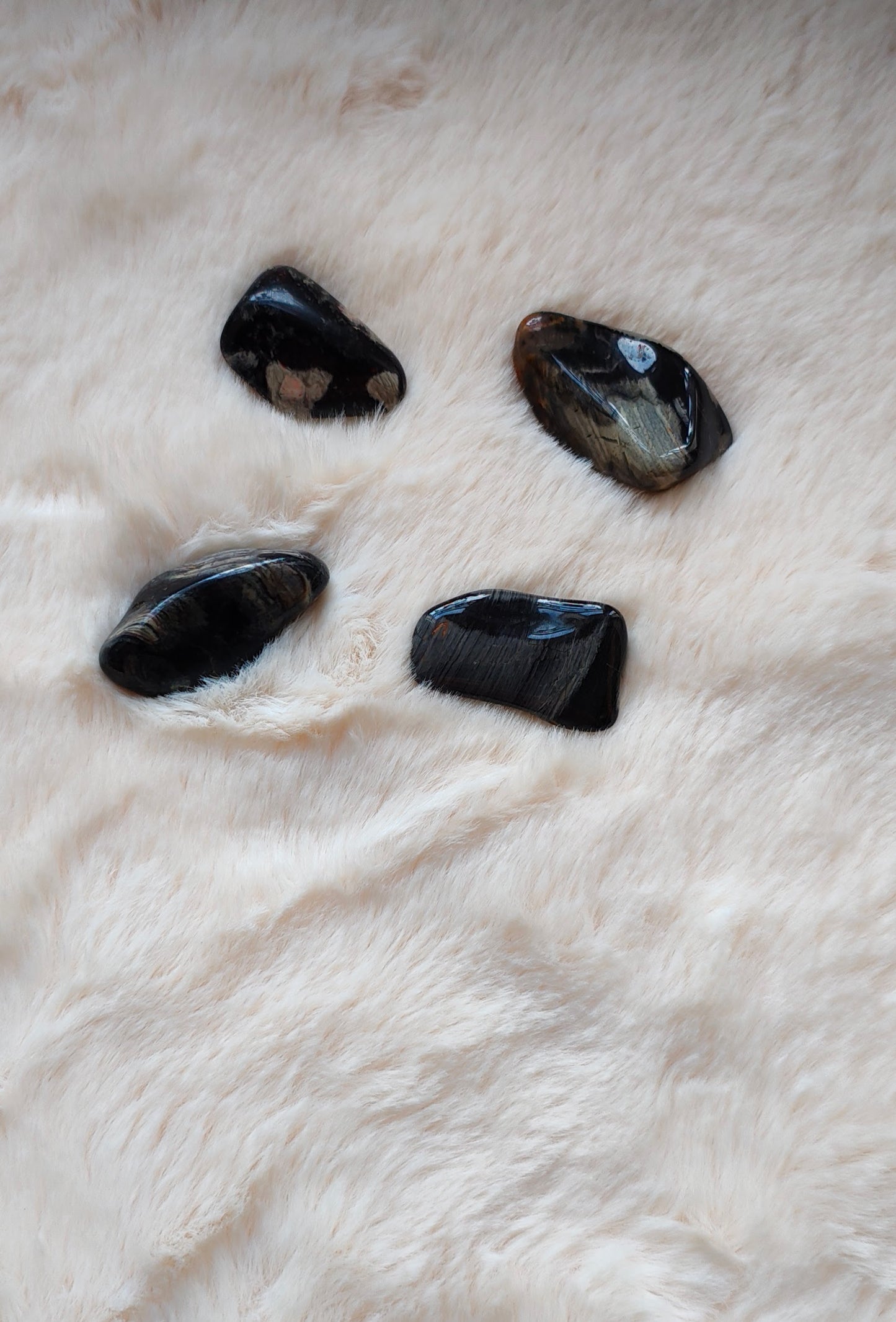 Jaspe Feuille d'Argent - Pierre Roulée