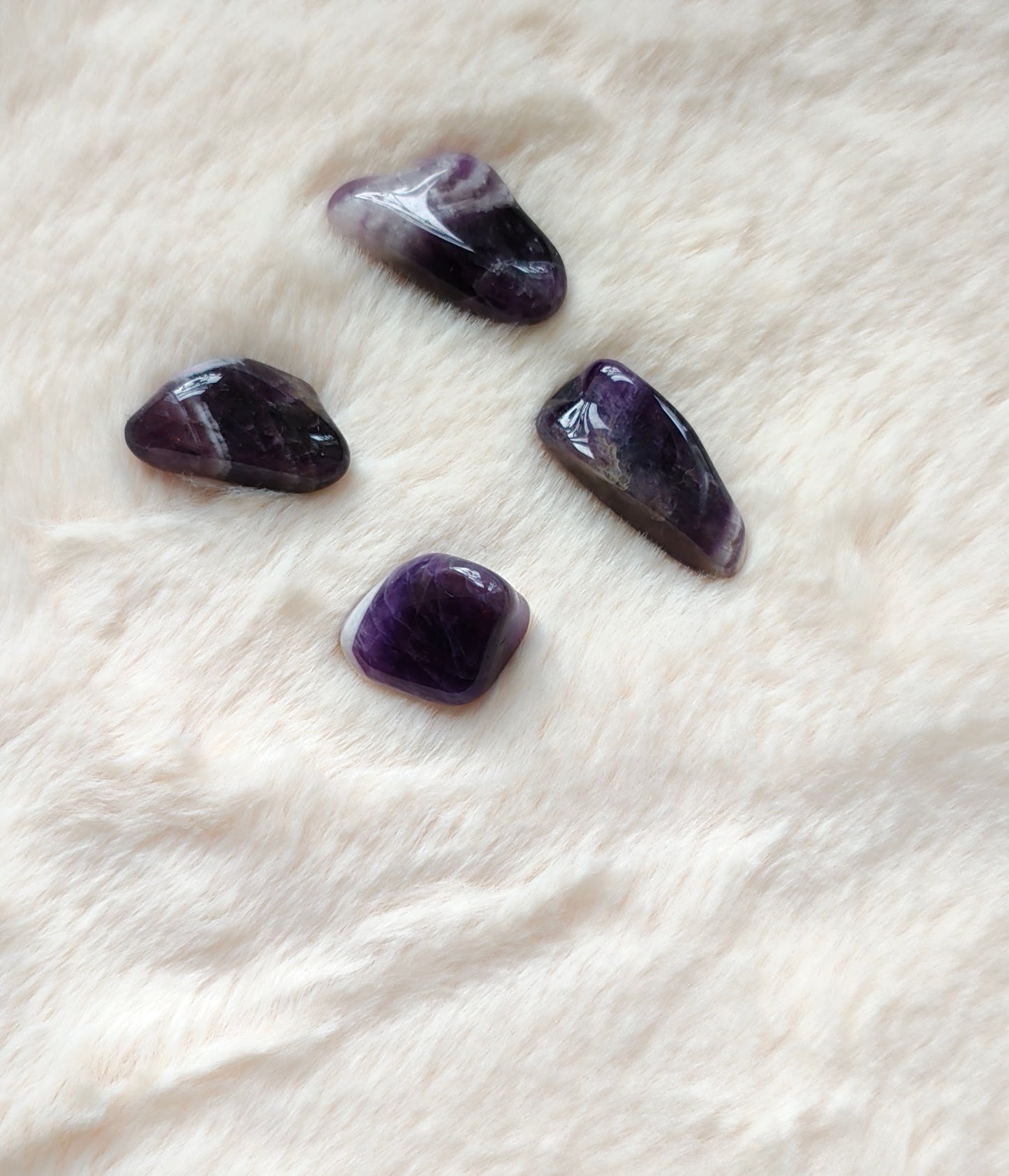 Améthyste Chevron - Pierre Roulée