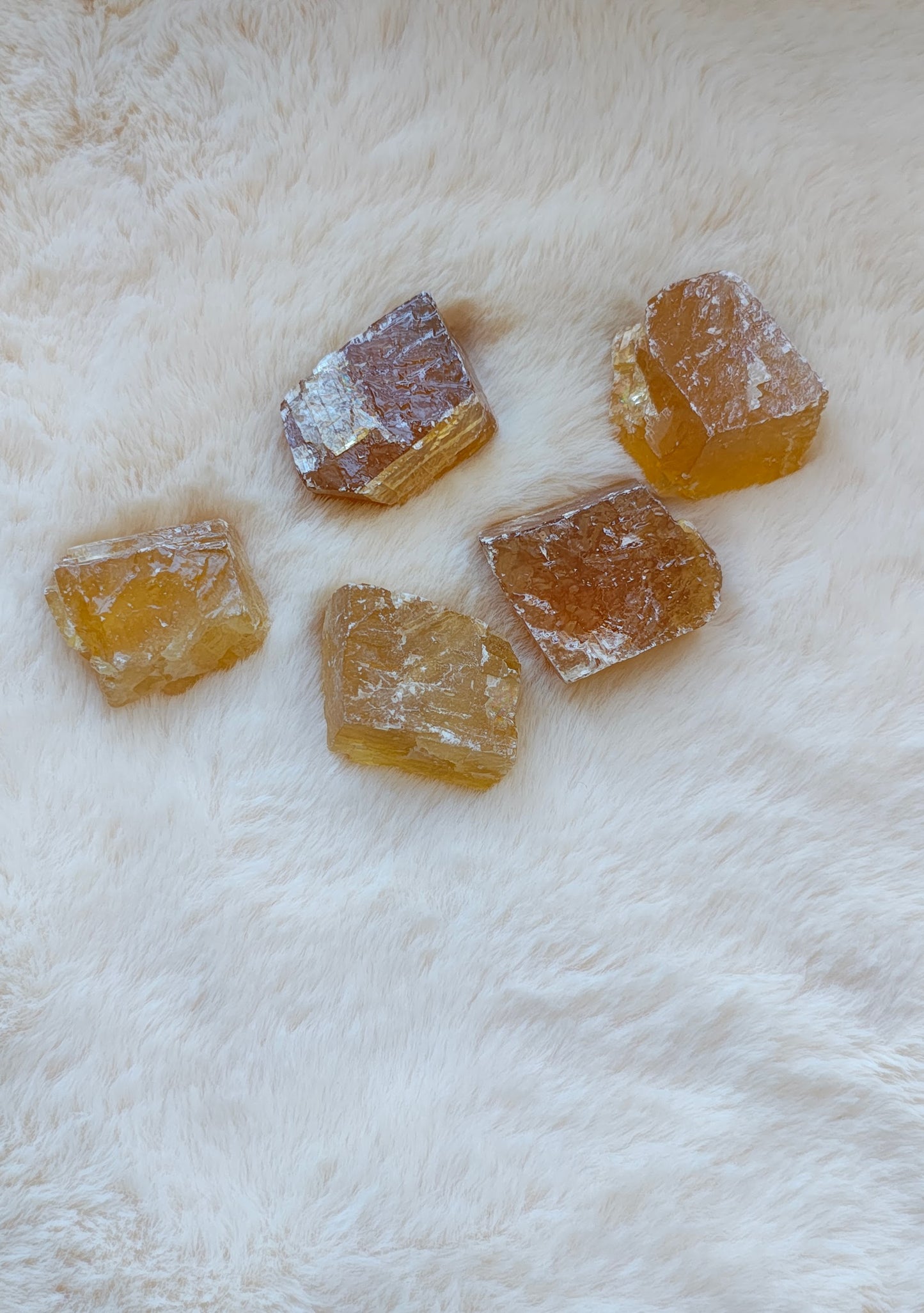 Calcite Miel - Pierre Brute