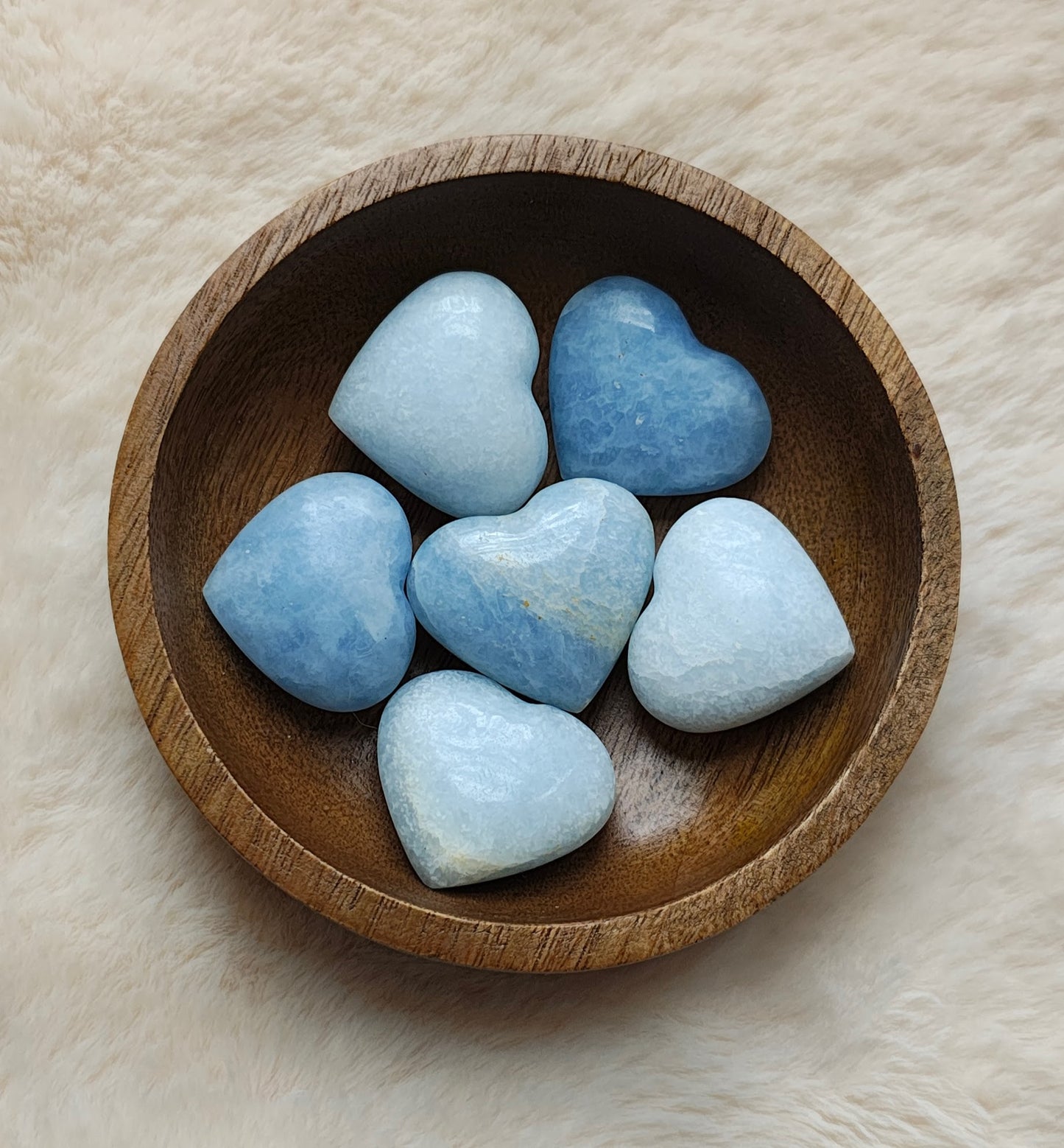 Blue Calcite - Heart Shape