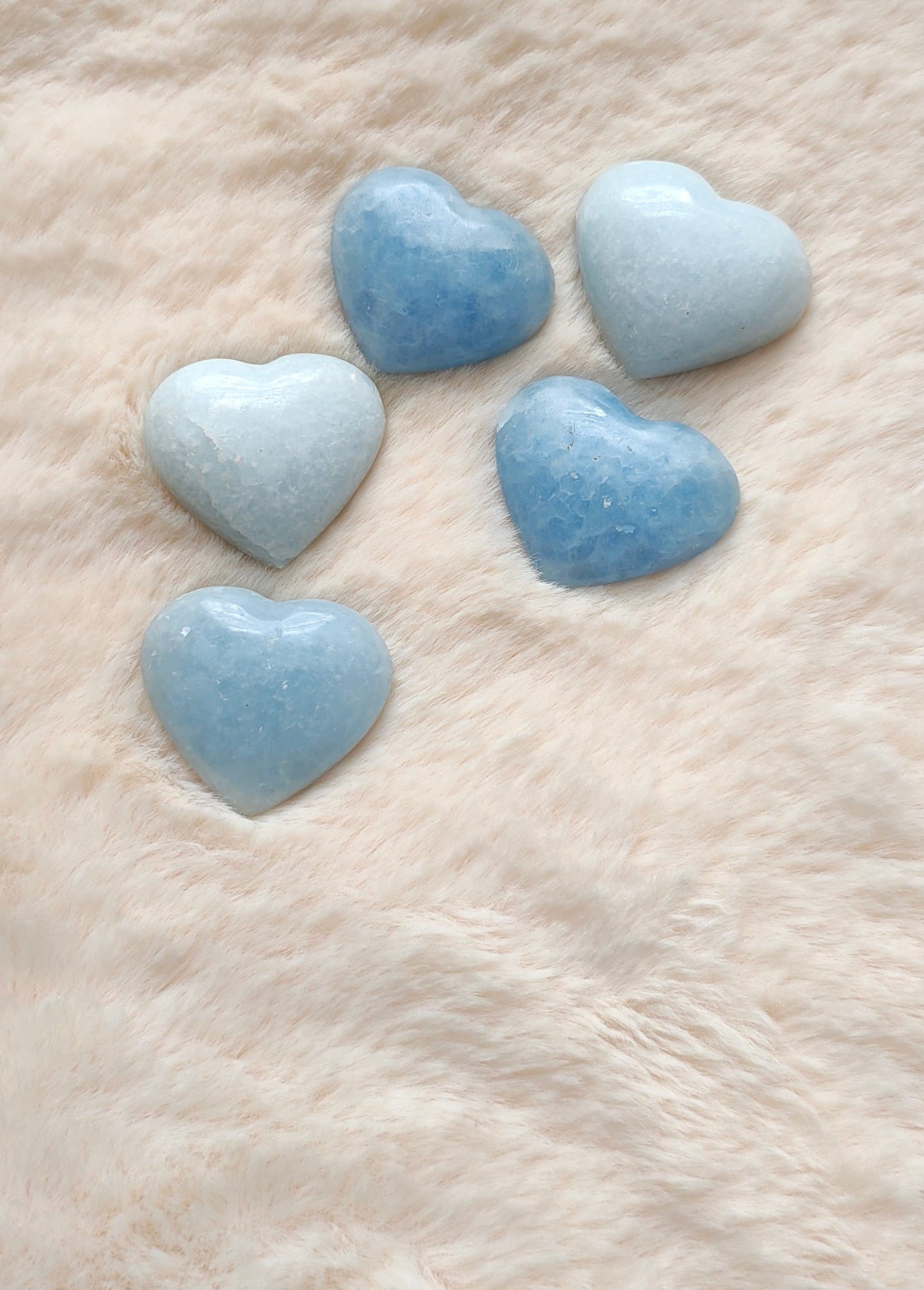 Blue Calcite - Heart Shape