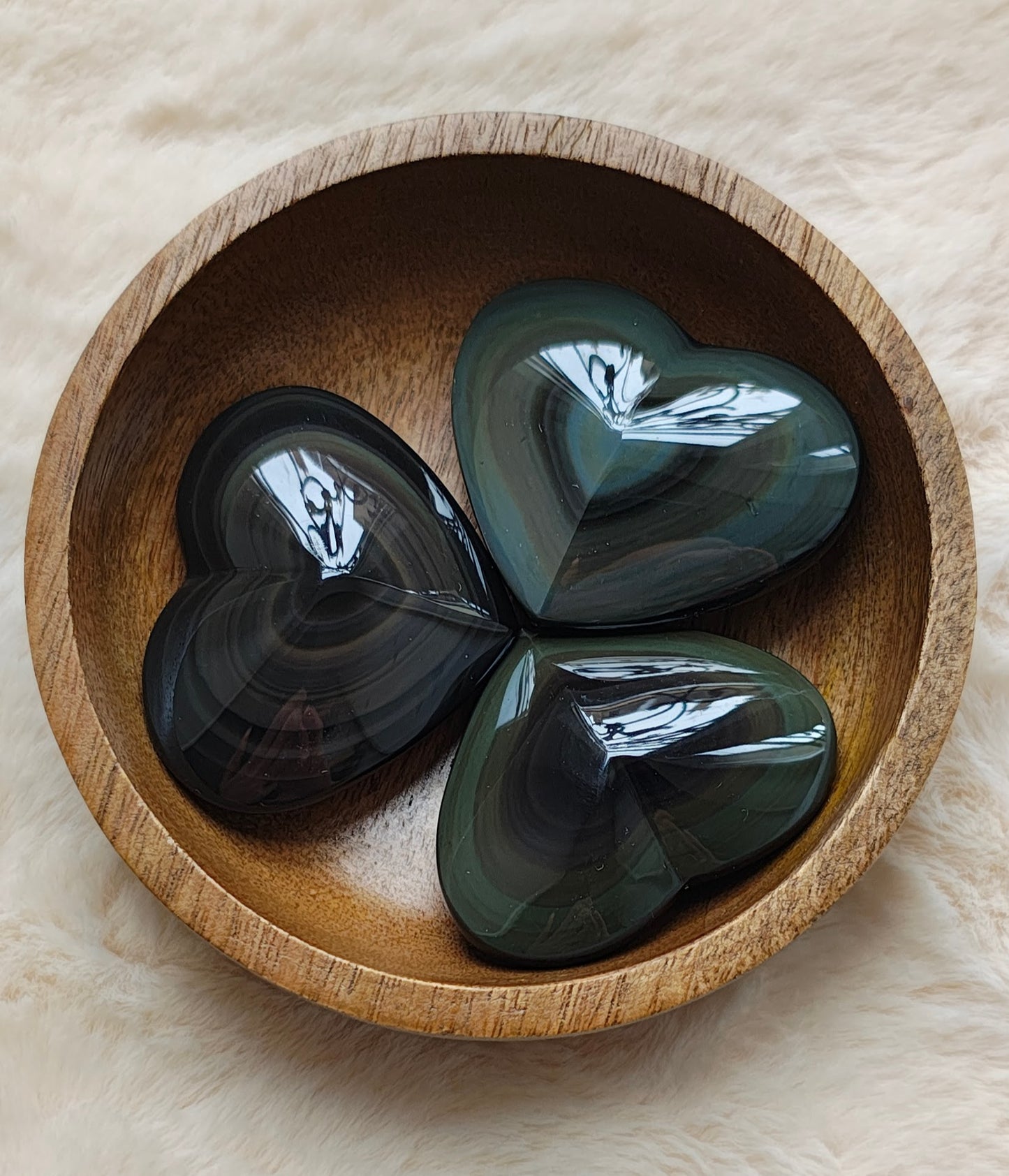 Celestial Eye Obsidian - Heart Shape