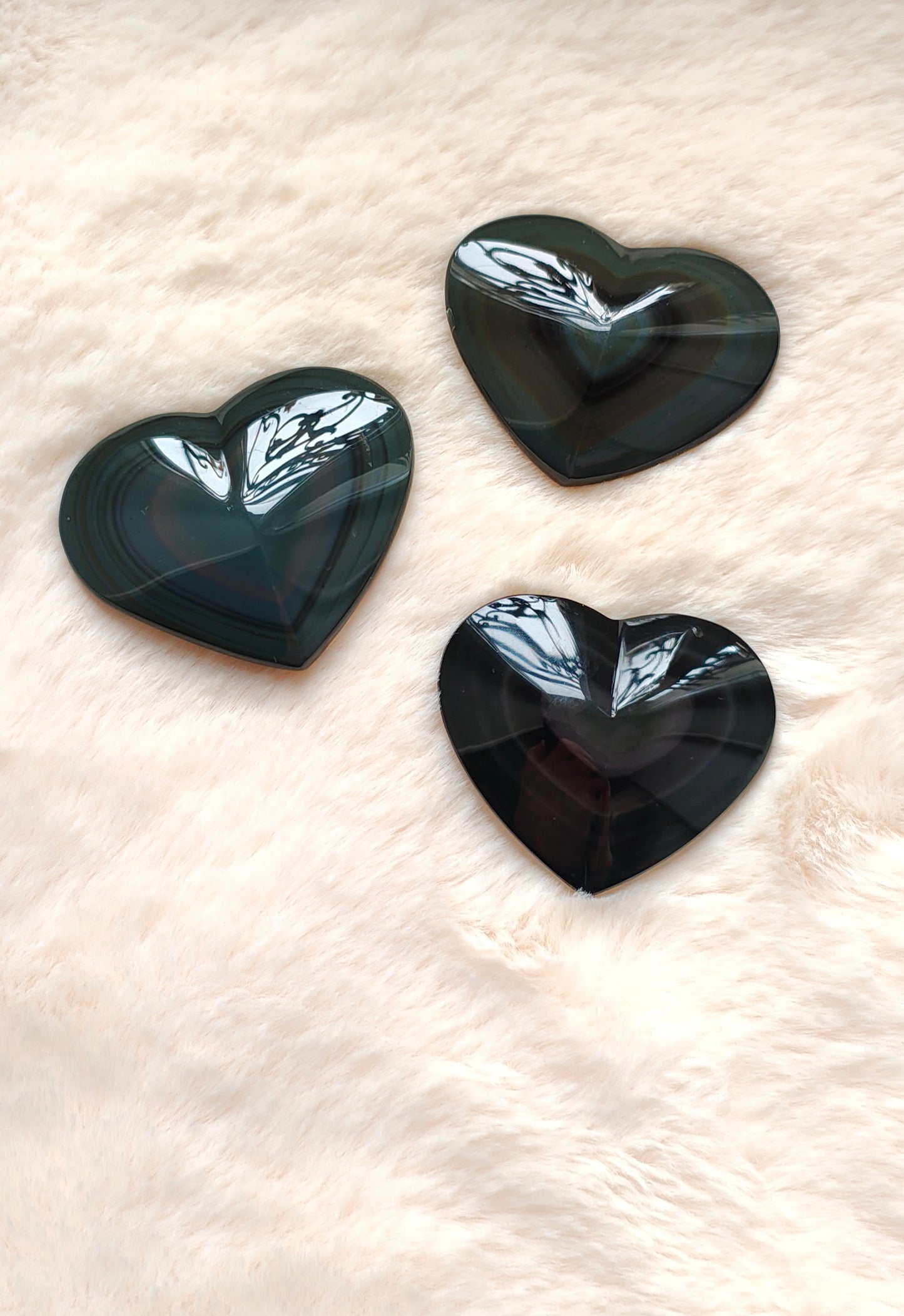 Celestial Eye Obsidian - Heart Shape