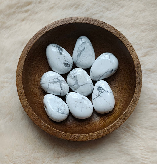 Howlite - Pierced Stone