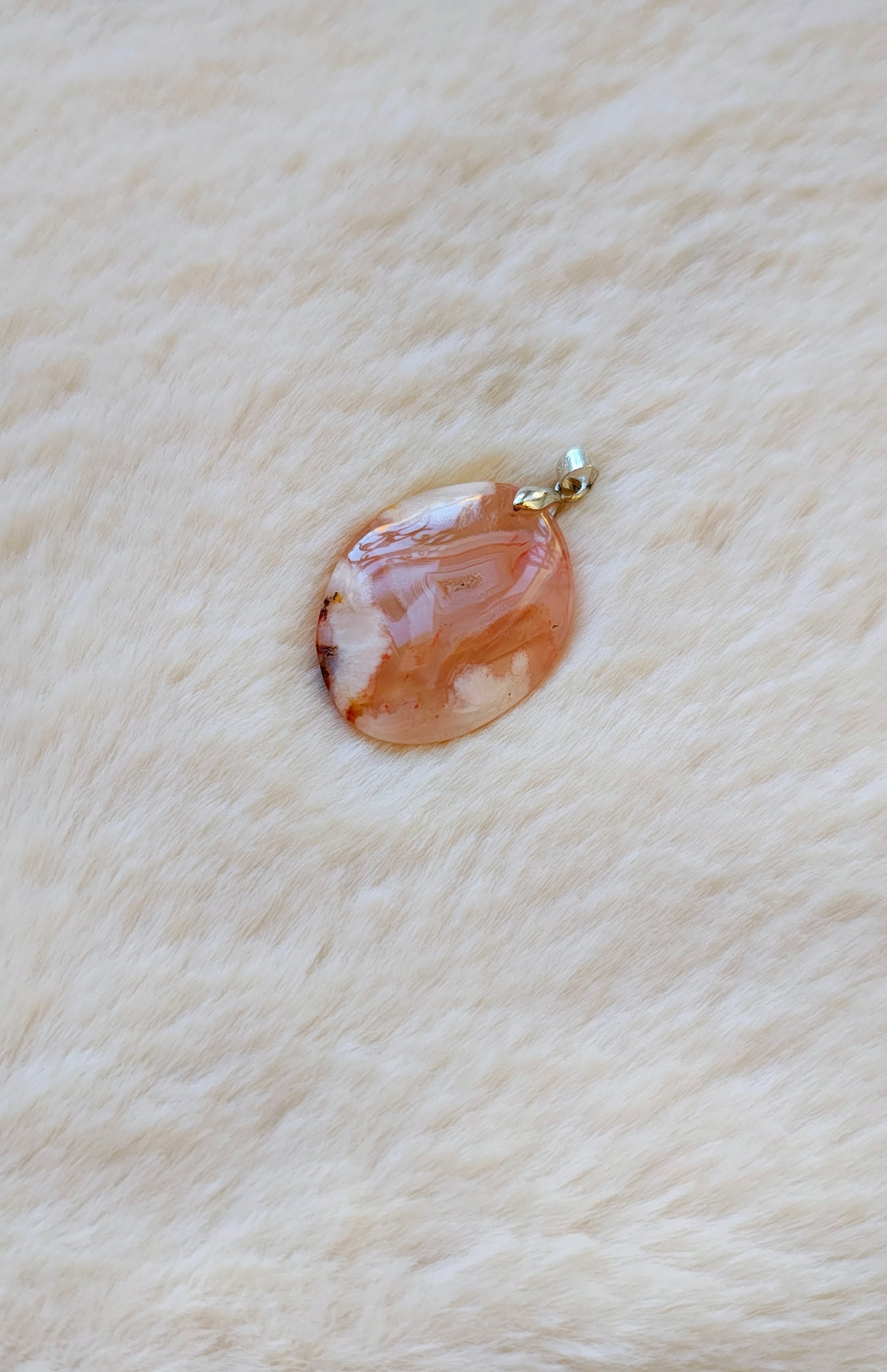 Cherry Blossom Agate - Pendant