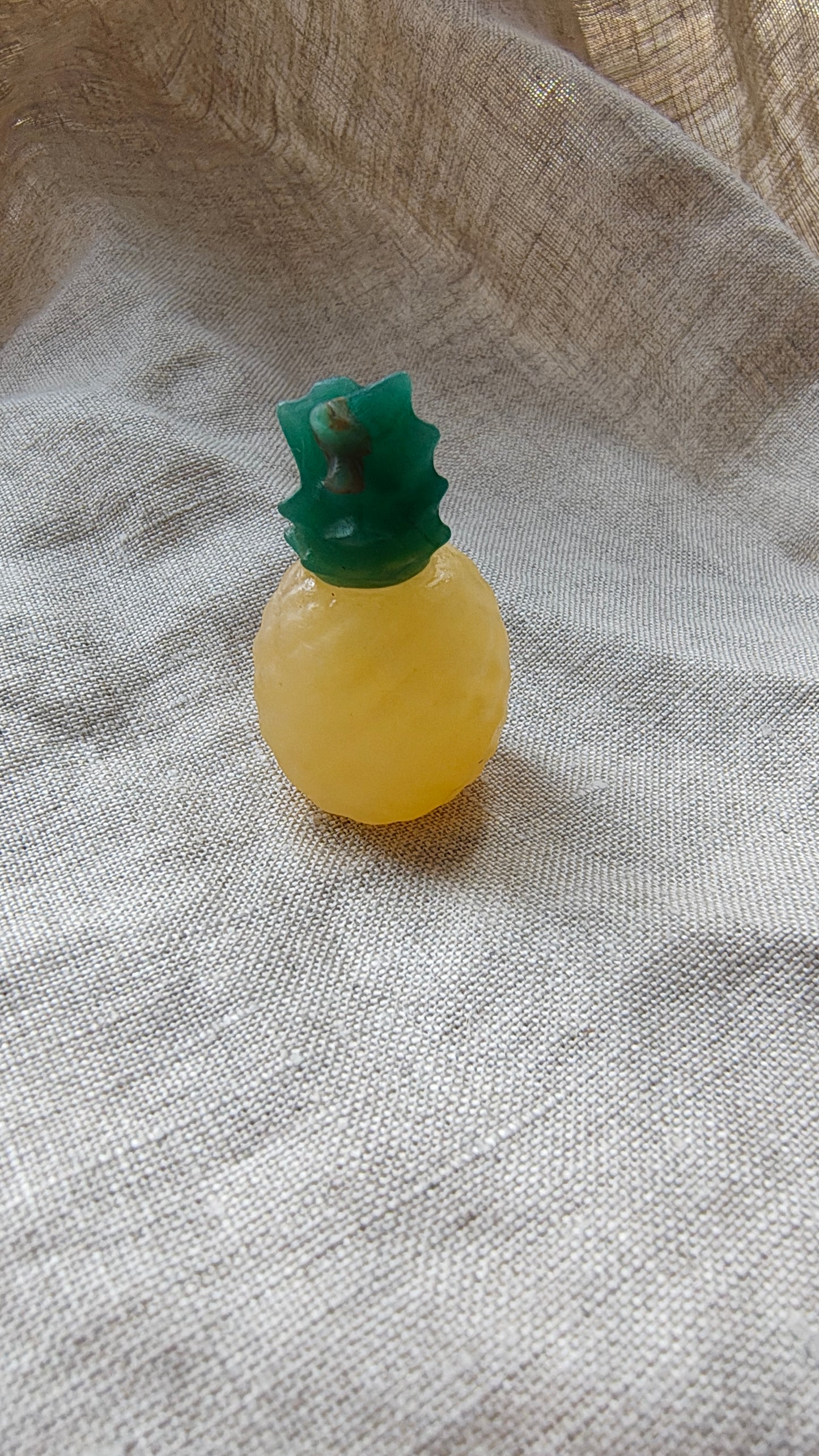 Calcite Jaune x Aventurine Verte - Ananas 20 grammes