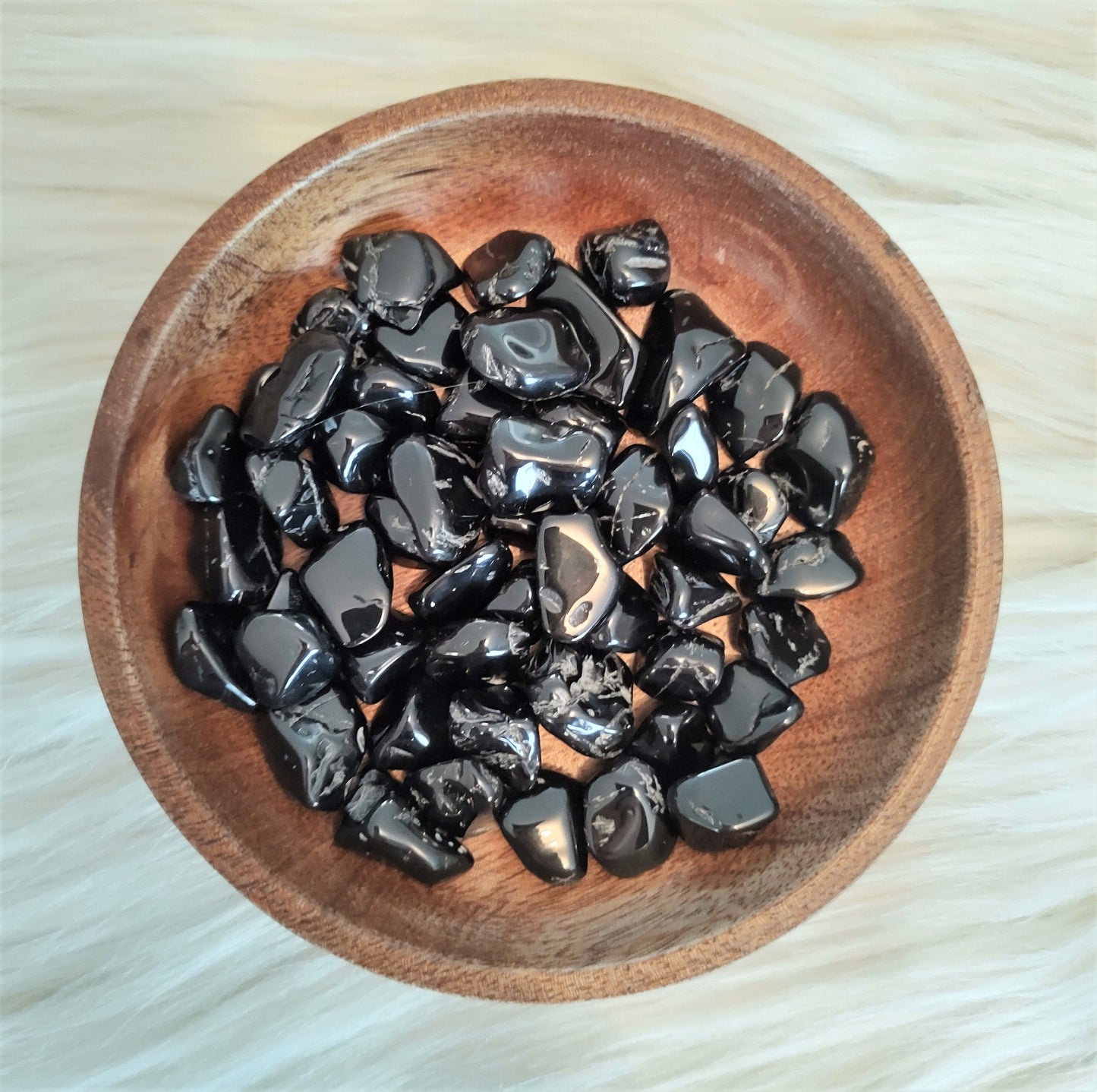 Spinelle Noir - Pierre Roulée - Lithothérapie - Pierres Naturelles