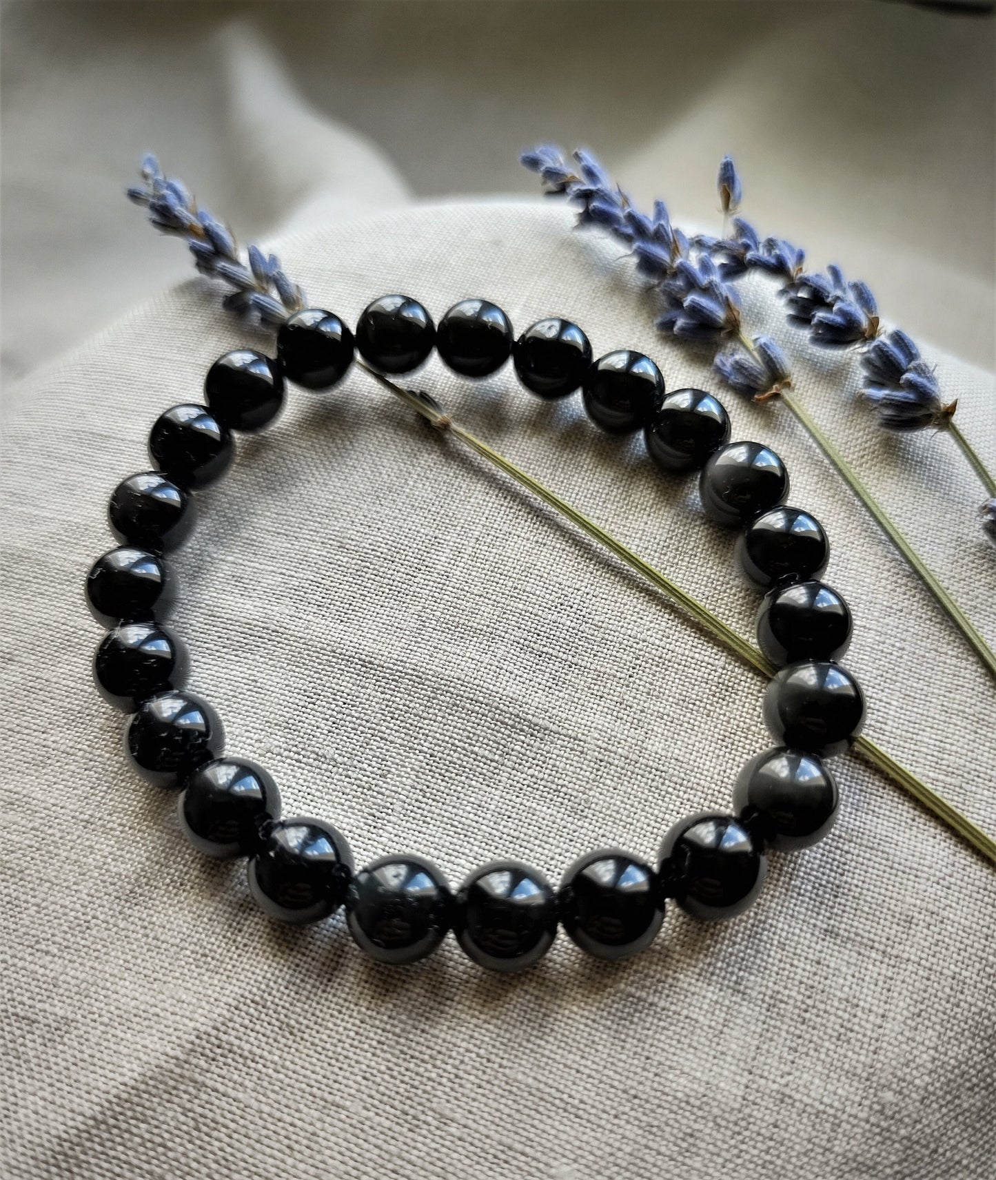 Obsidienne Œil Céleste - Bracelet 8mm - Lithothérapie - Pierres Naturelles