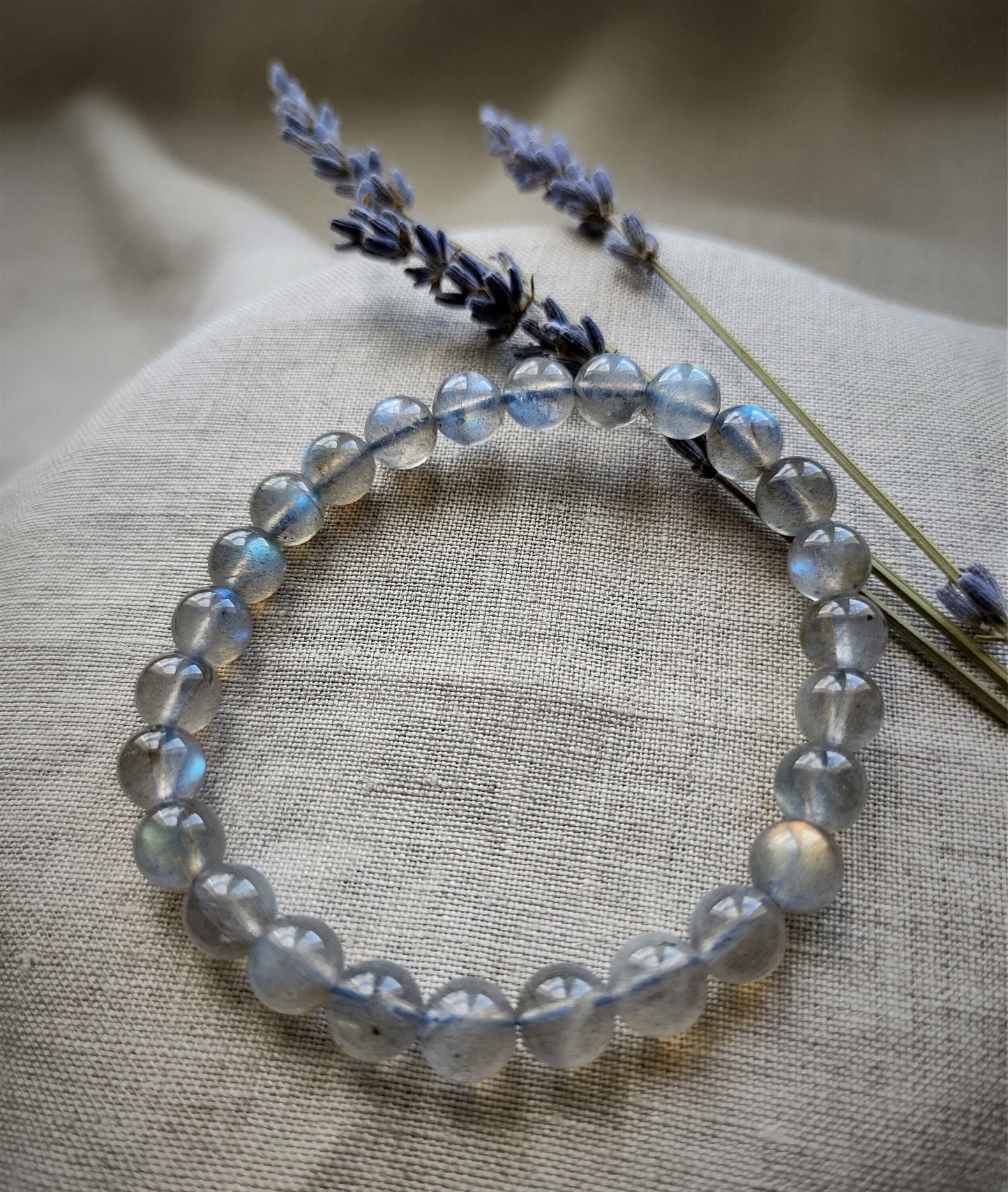 Labradorite - Bracelet Boule 8mm