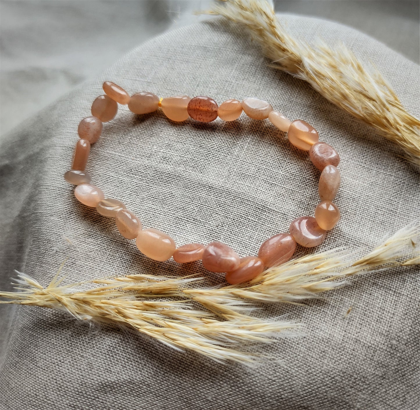 Pierre de Lune - Bracelet Pierres Roulées