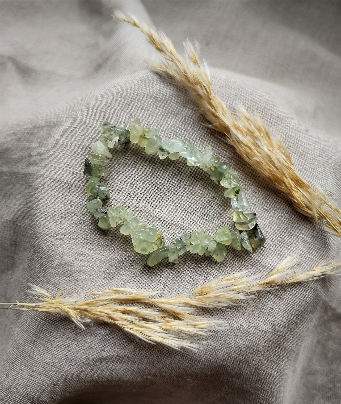 Préhnite - Bracelet Chips