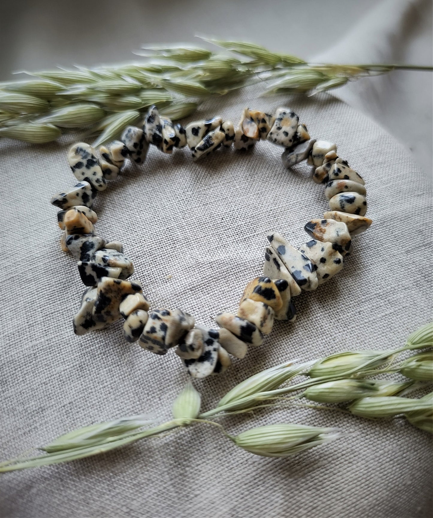 Jaspe Dalmatien - Bracelet Chips