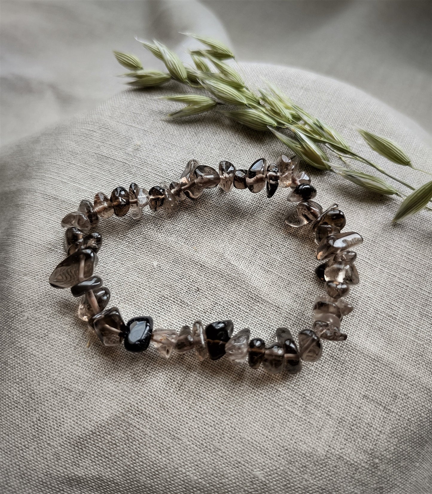 Quartz Fumé - Bracelet Chips