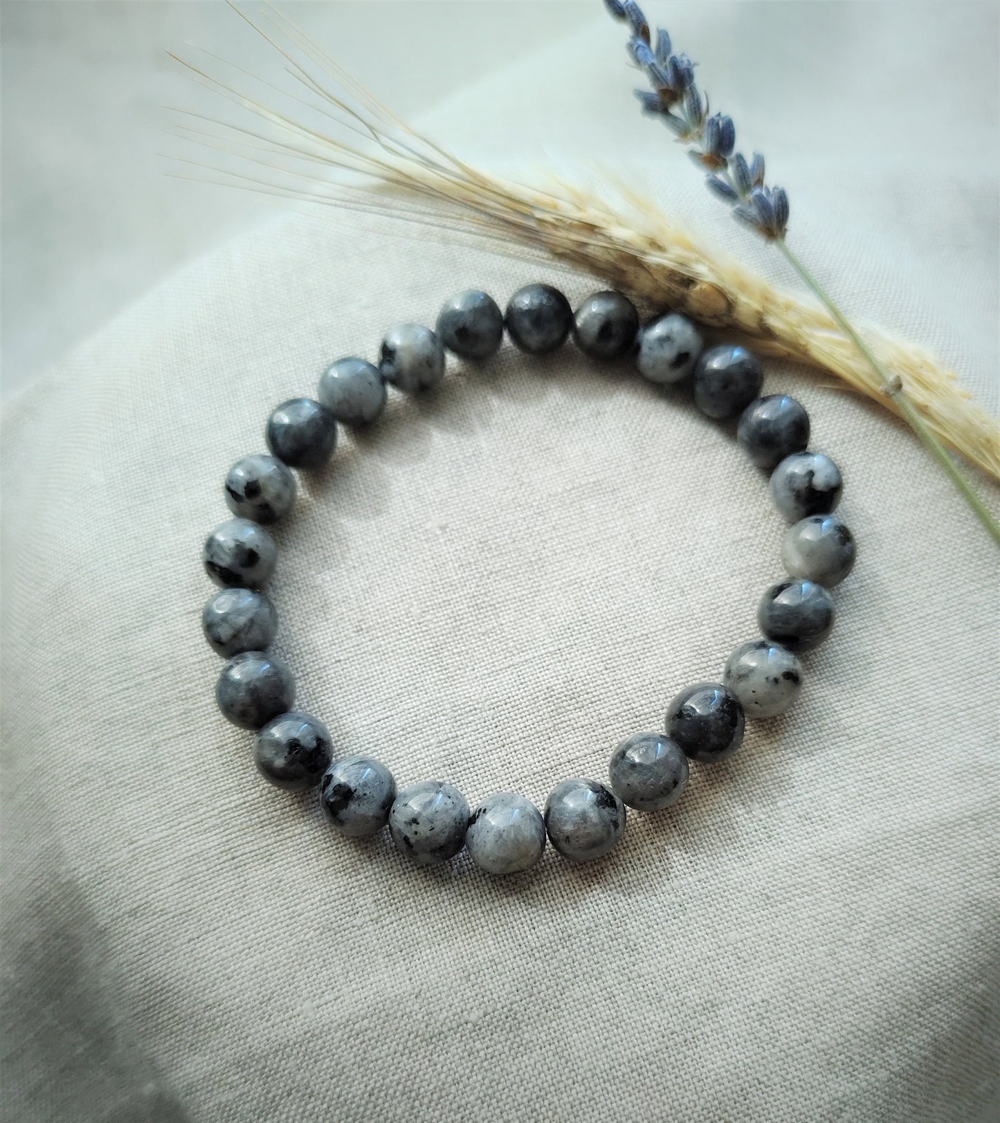 Larvikite - Bracelet Boule 8mm