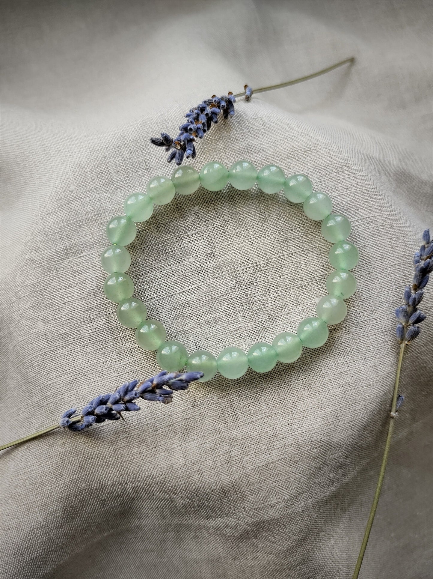 Aventurine Verte - Bracelet Boule 8mm