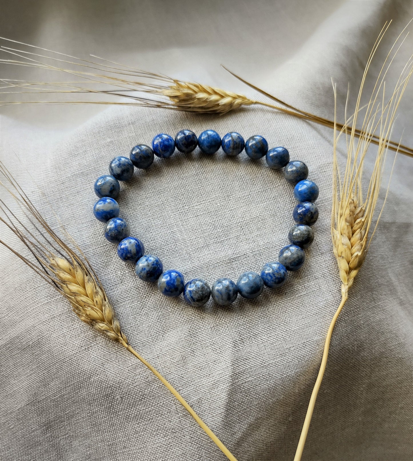 Lapis Lazuli - Bracelet 8mm - Lithothérapie - Pierres Naturelles