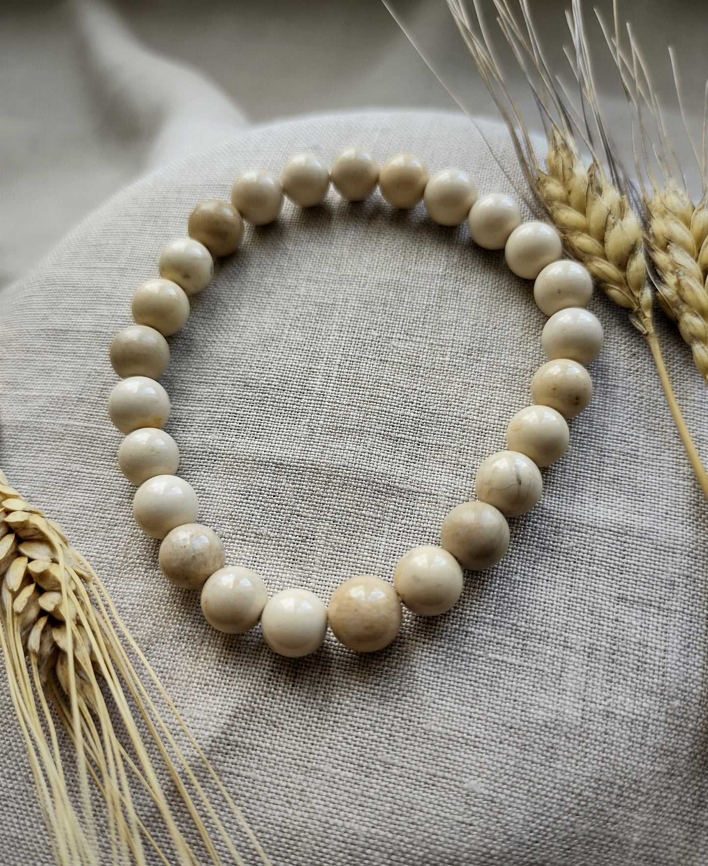 Agate Rivière - Bracelet Boule 8mm