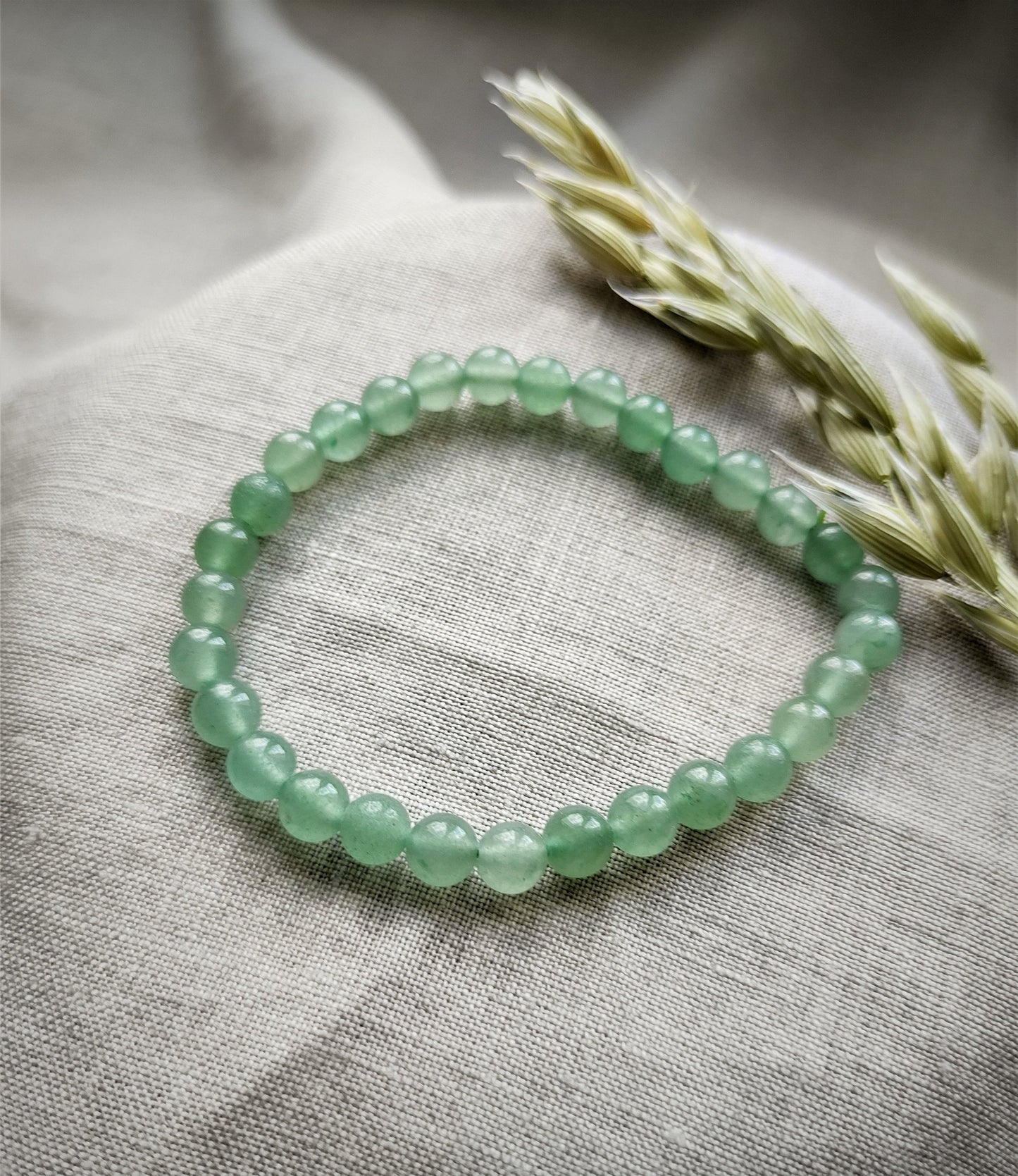 Aventurine Verte - Bracelet 6mm - Lithothérapie - Pierres Naturelles