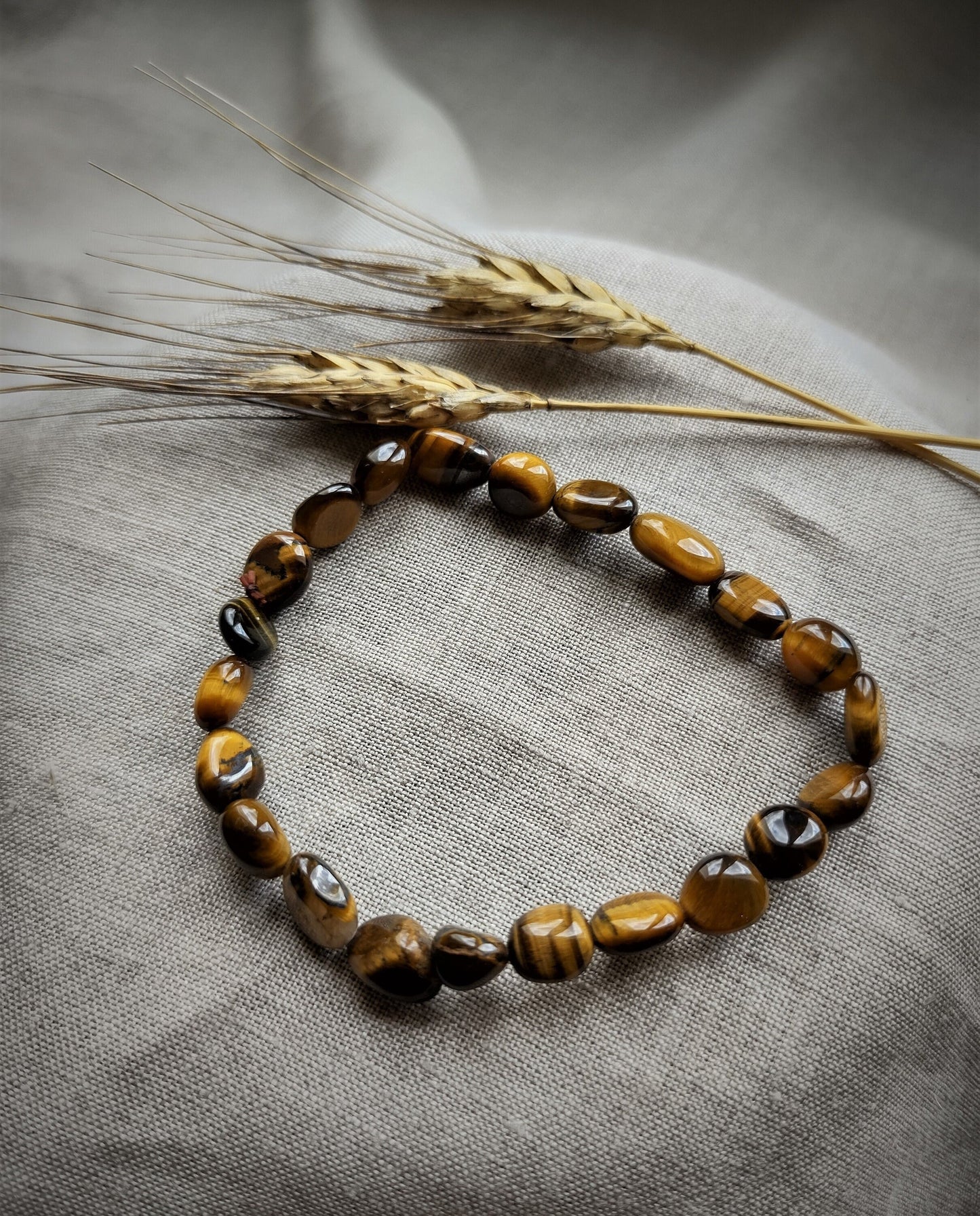 Œil de Tigre - Bracelet Pierres Roulées