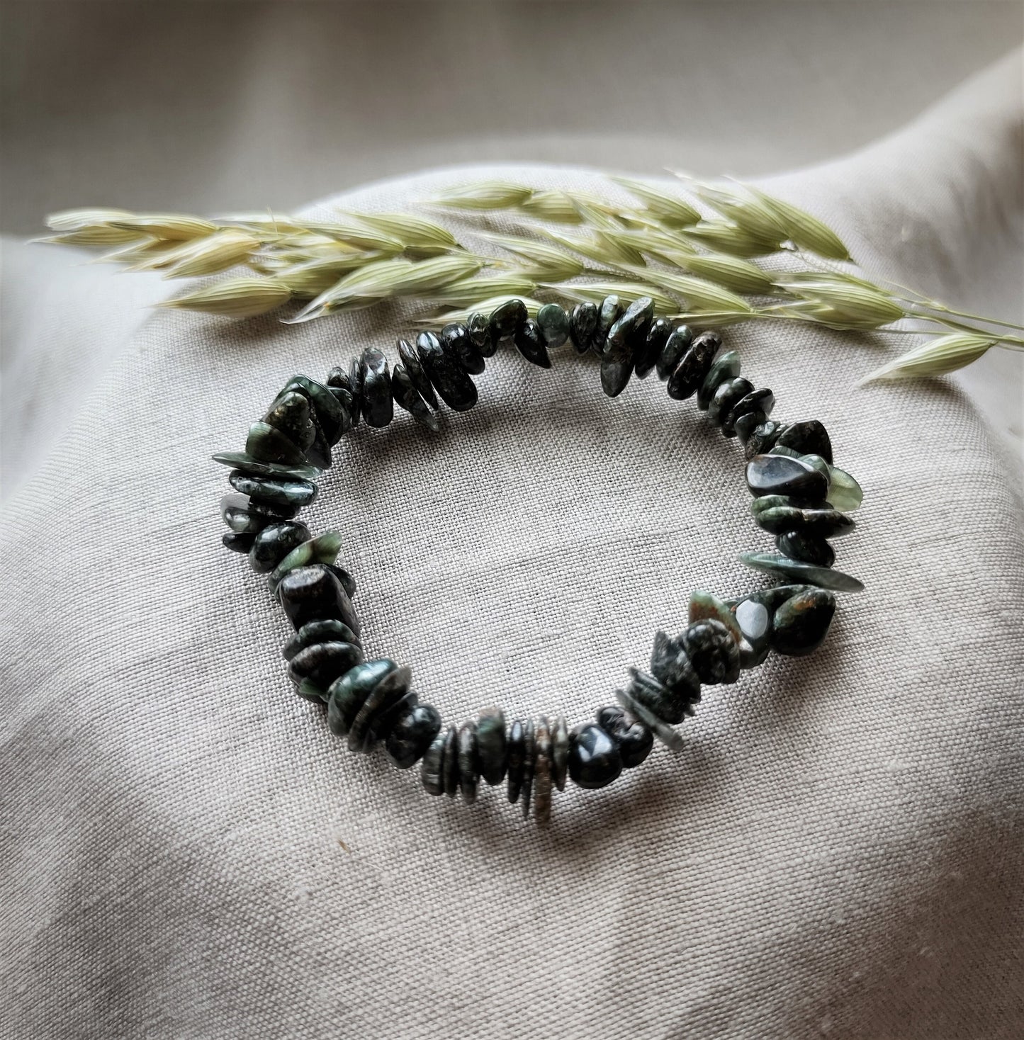 Séraphinite - Bracelet Chips