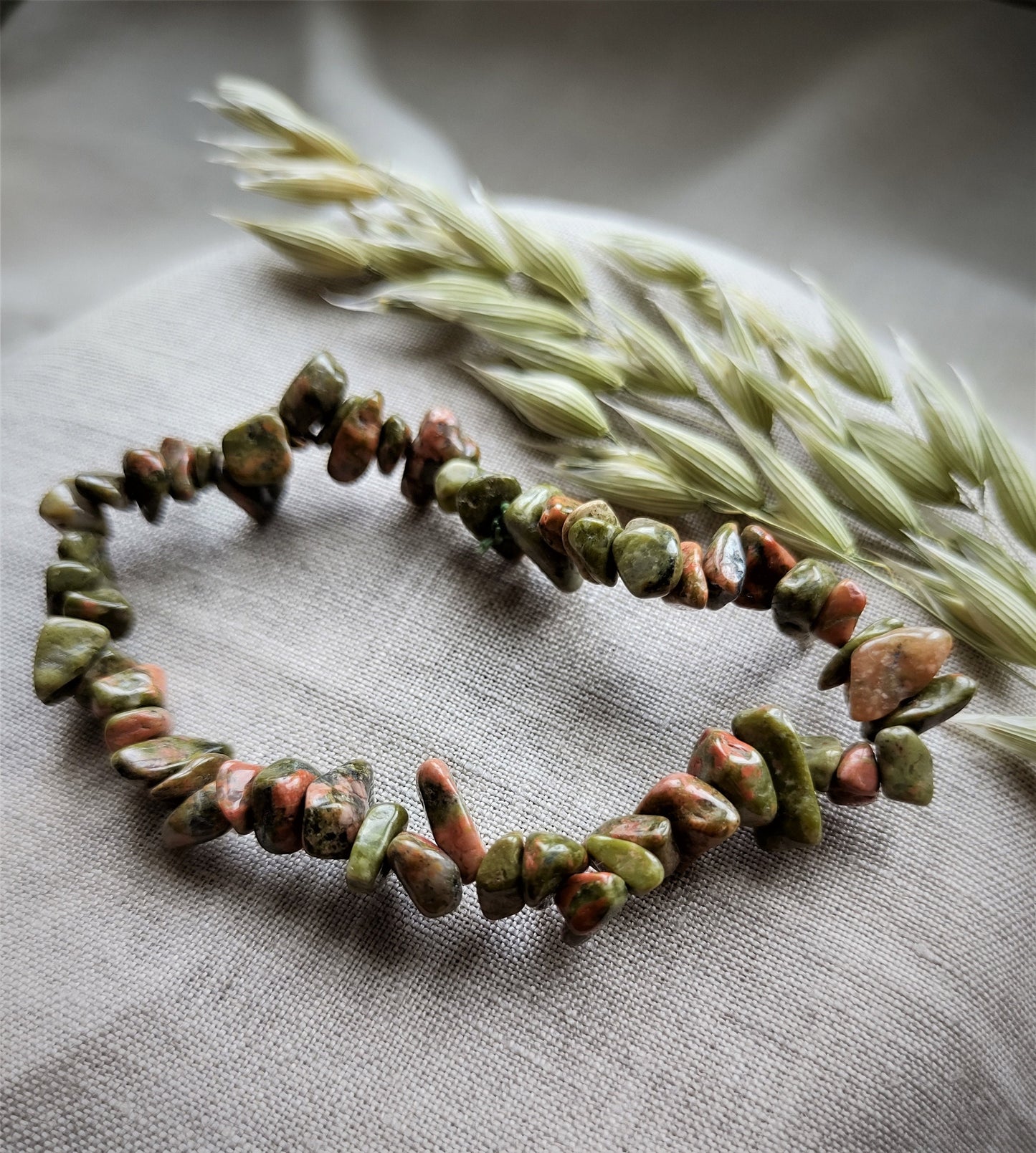 Unakite - Bracelet Chips