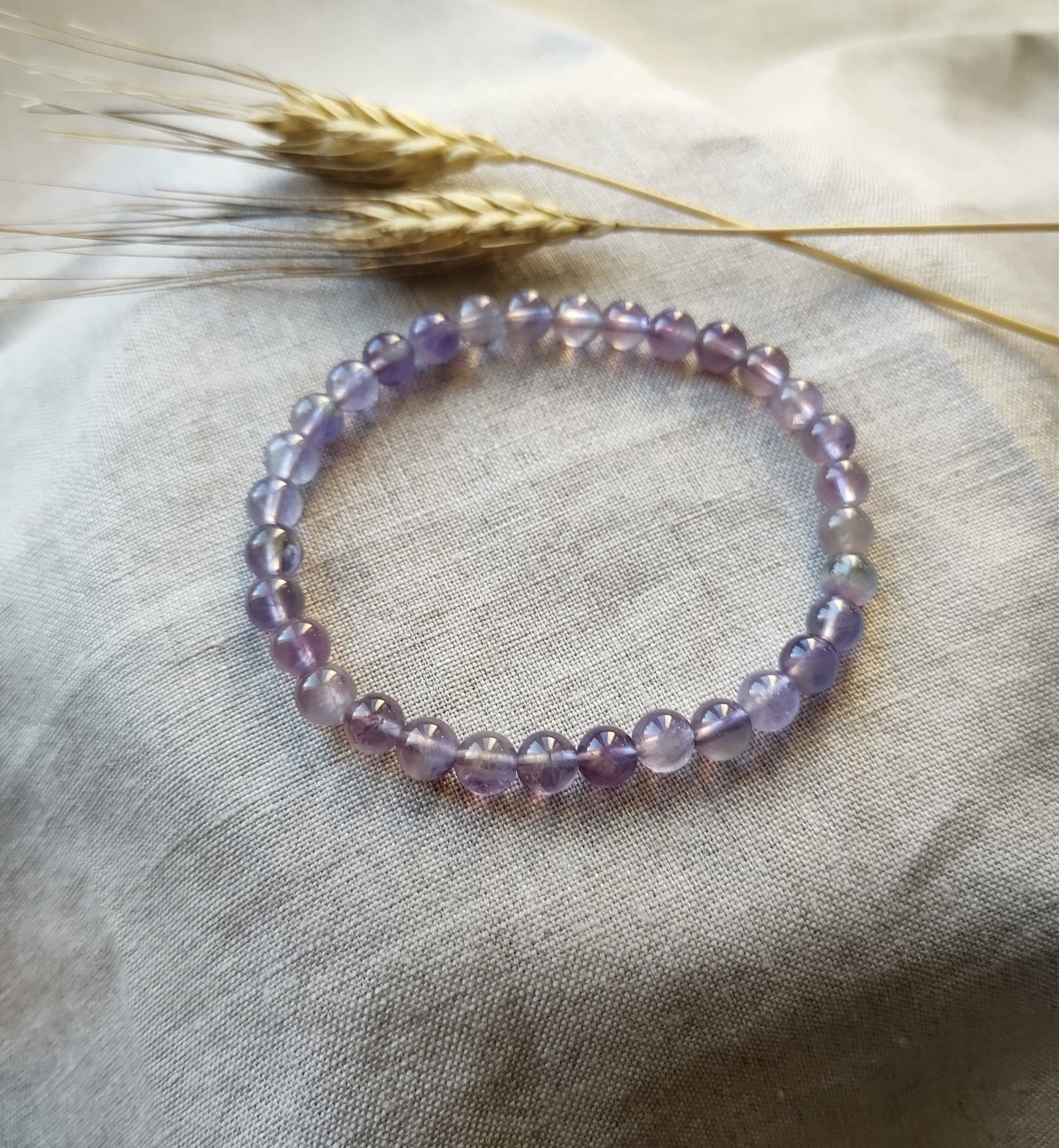 Améthyste - Bracelet 6mm - Lithothérapie - Pierres Naturelles