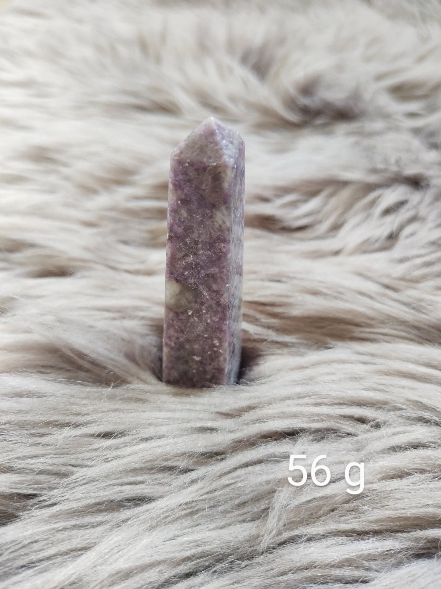 Lépidolite - Obélisque - Lithothérapie - Pierres Naturelles