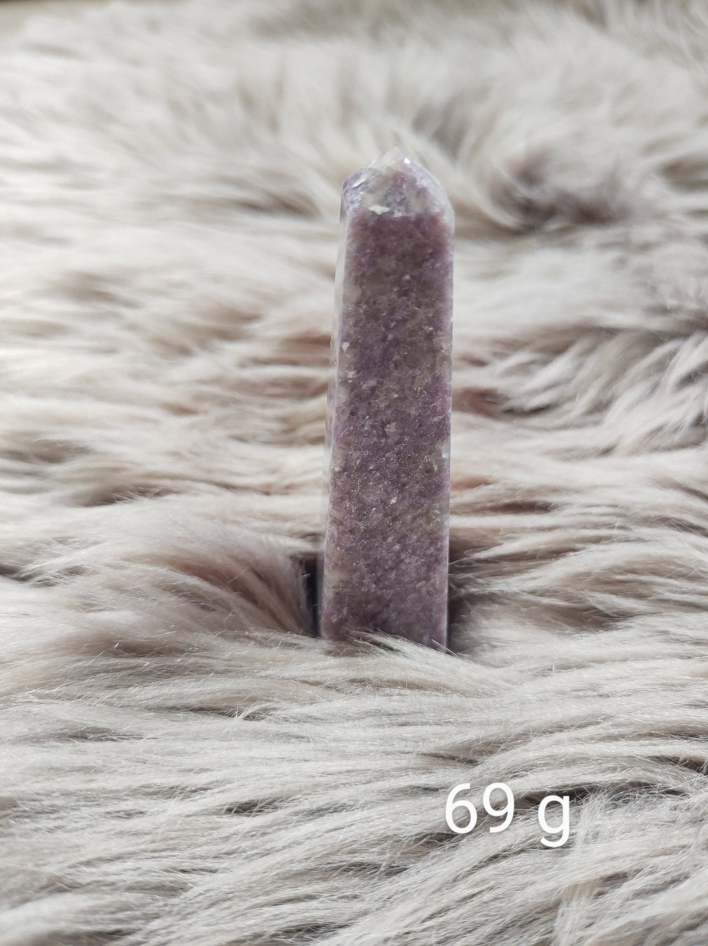 Lépidolite - Obélisque - Lithothérapie - Pierres Naturelles