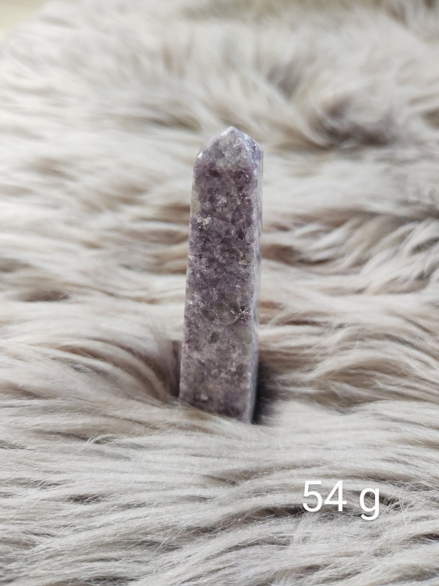 Lépidolite - Obélisque - Lithothérapie - Pierres Naturelles