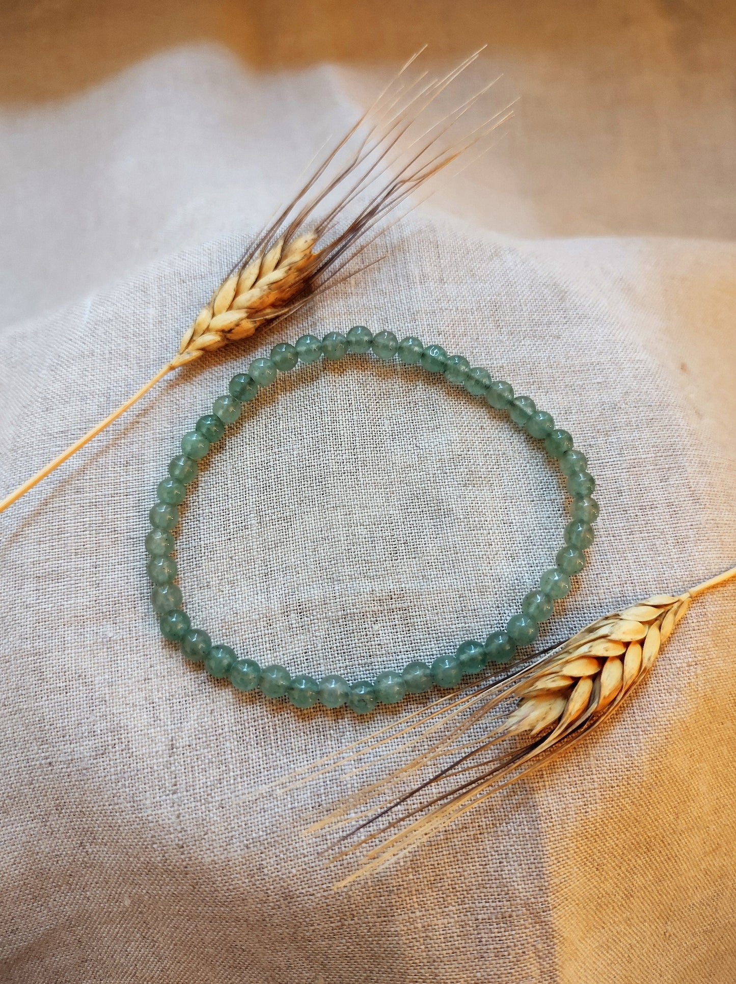 Aventurine Verte - Bracelet Boule 4mm