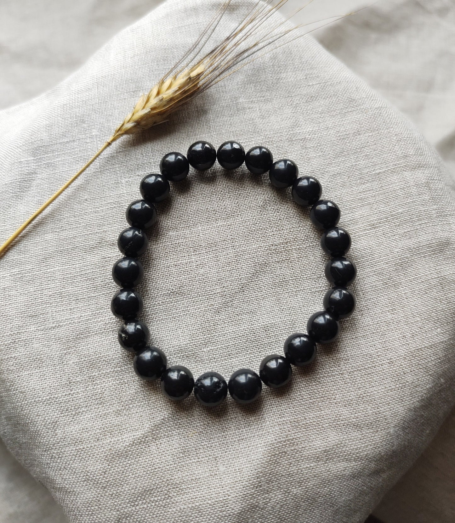 Shungite - Bracelet 8mm - Lithothérapie - Pierres Naturelles