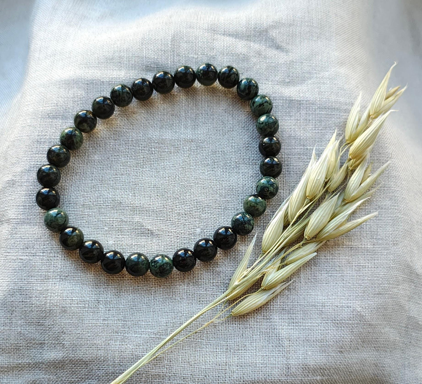 Jaspe Kambaba - Bracelet 6mm - Lithothérapie - Pierres Naturelles - Guérison - Equilibre émotionnel - Contrôle - Relations - Environnement