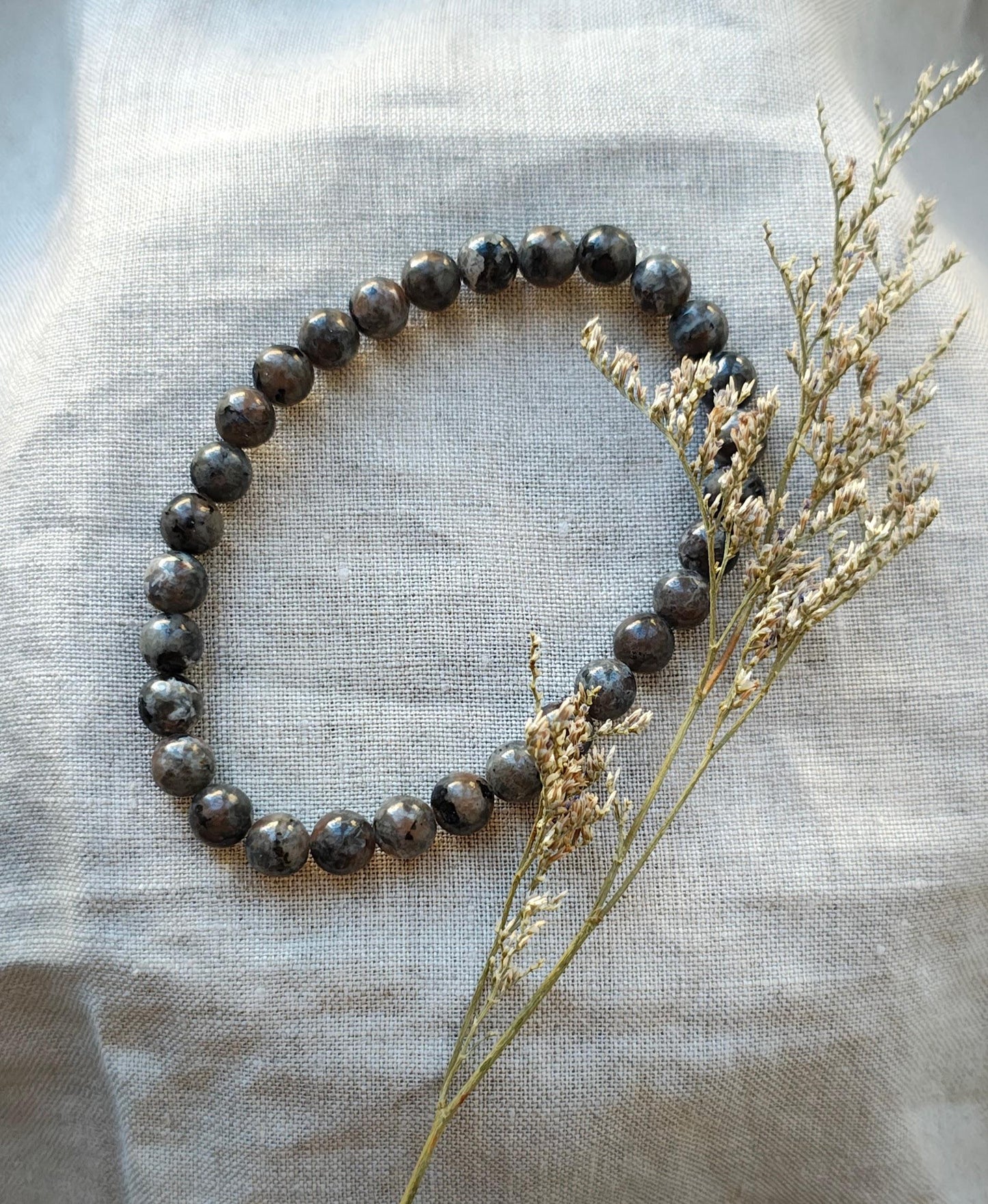 Yooperlite - Bracelet 6mm - Lithothérapie - Pierres Naturelles - Concentration - Acceptation - Confiance - Optimisme - Espoir - Logique