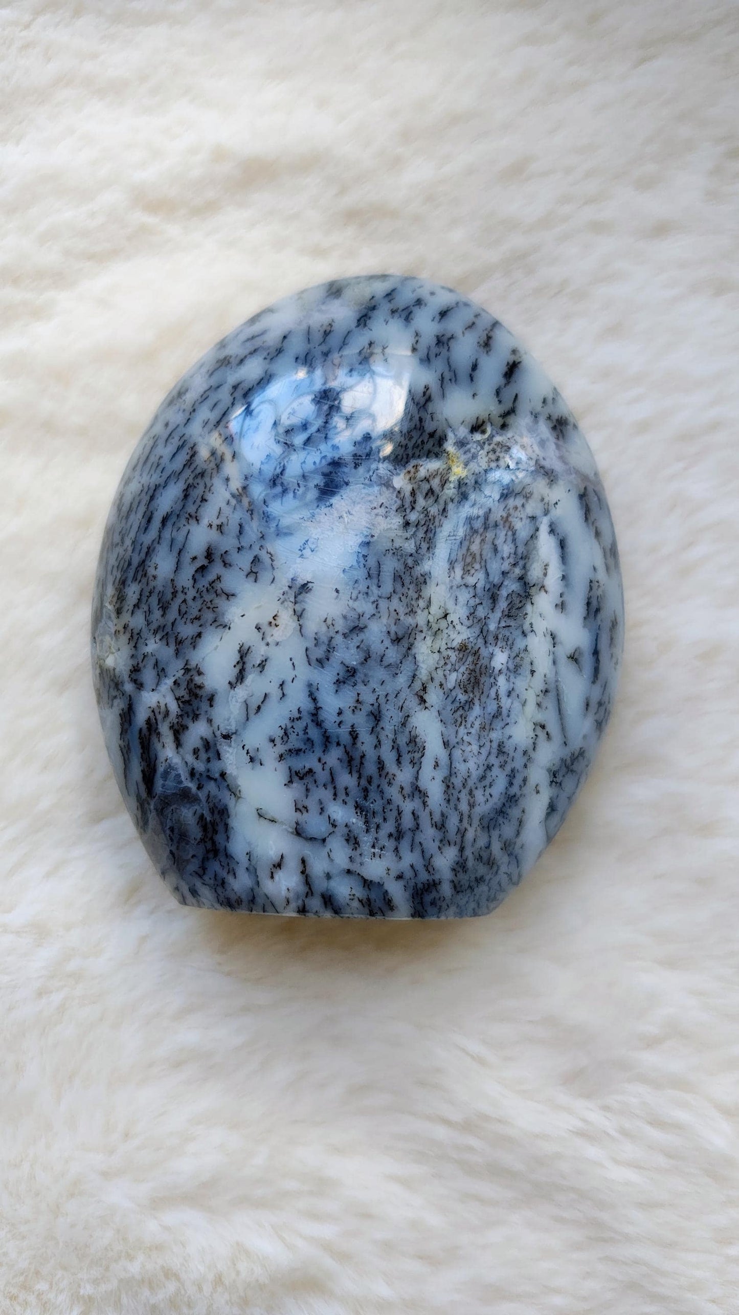 Opale Dendritique - Forme Libre - Lithothérapie - Pierres Naturelles - Conscience - Intuition - Compréhension - Clairvoyance - Vision - 364