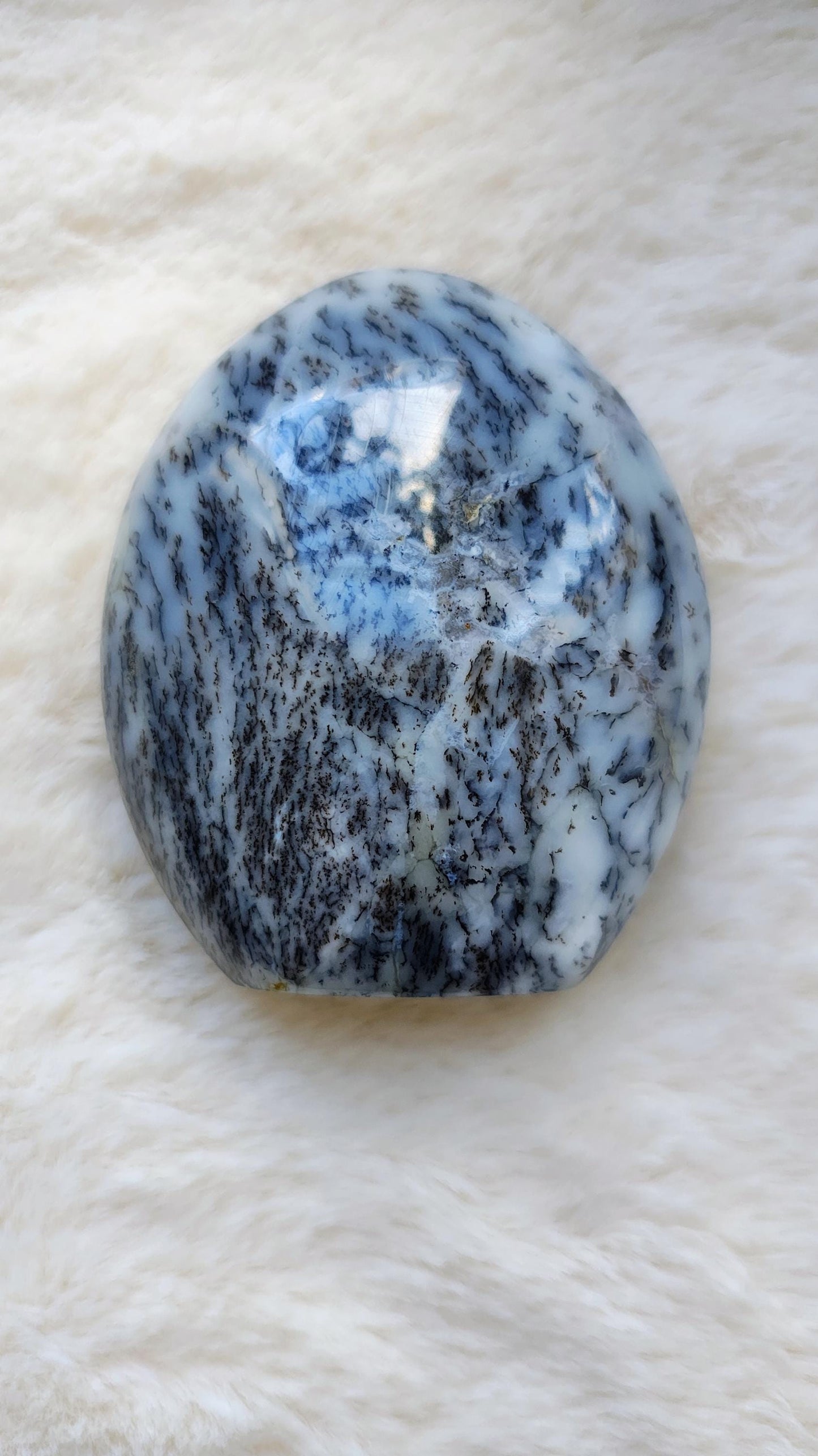 Opale Dendritique - Forme Libre - Lithothérapie - Pierres Naturelles - Conscience - Intuition - Compréhension - Clairvoyance - Vision - 364