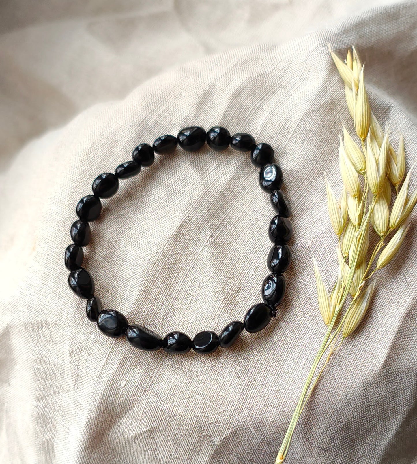 Tourmaline Noire - Bracelet Pierres Roulées