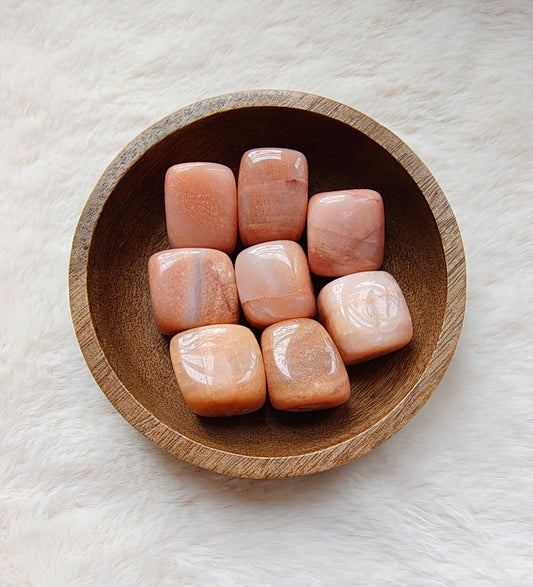 Aventurine Abricot - Pierre Roulée
