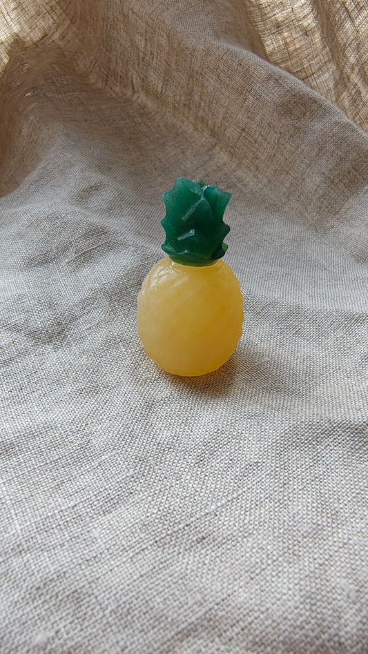 Calcite Jaune x Aventurine Verte - Ananas 20 grammes