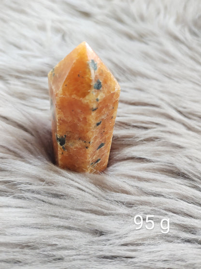 Calcite Orchidée - Pointe - Lithothérapie - Pierres Naturelles