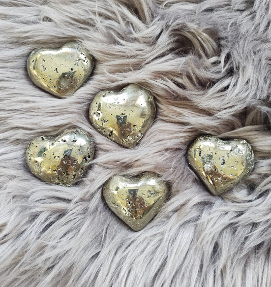 Pyrite - Forme Cœur - Lithothérapie - Pierres Naturelles