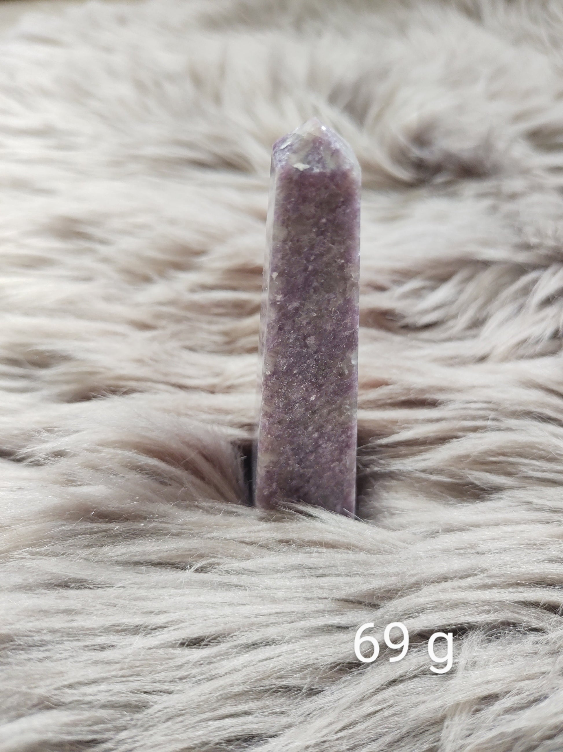 Lépidolite - Obélisque - Lithothérapie - Pierres Naturelles