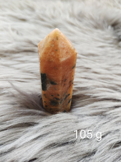Calcite Orchidée - Pointe - Lithothérapie - Pierres Naturelles